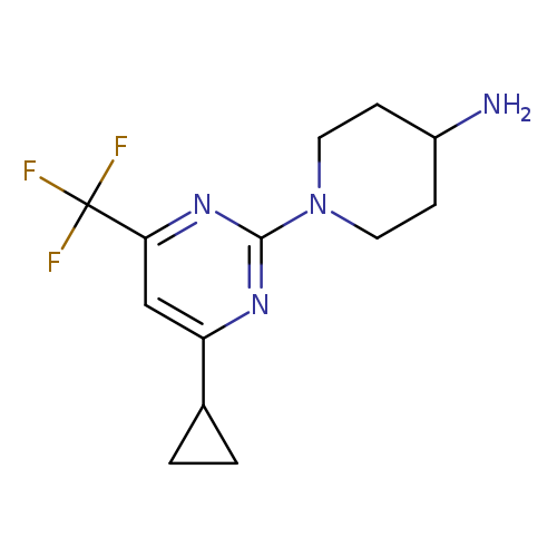 1-(4-Cyclopropyl-6-(trifluoromethyl)pyrimidin-2-yl)piperidin-4-amine