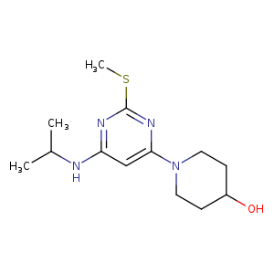 1-(6-(Isopropylamino)-2-(methylthio)pyrimidin-4-yl)piperidin-4-ol