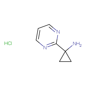 Cyclopropanamine, 1-(2-pyrimidinyl)-, hydrochloride (1:1)