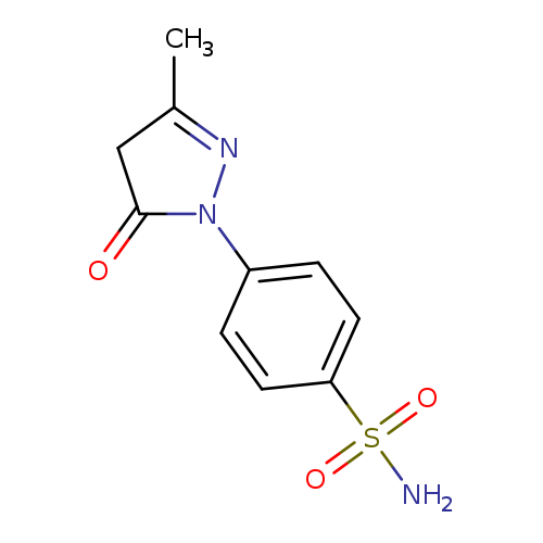 4-(3-methyl-5-oxo-4,5-dihydro-1H-pyrazol-1-yl)benzene-1-sulfonamide