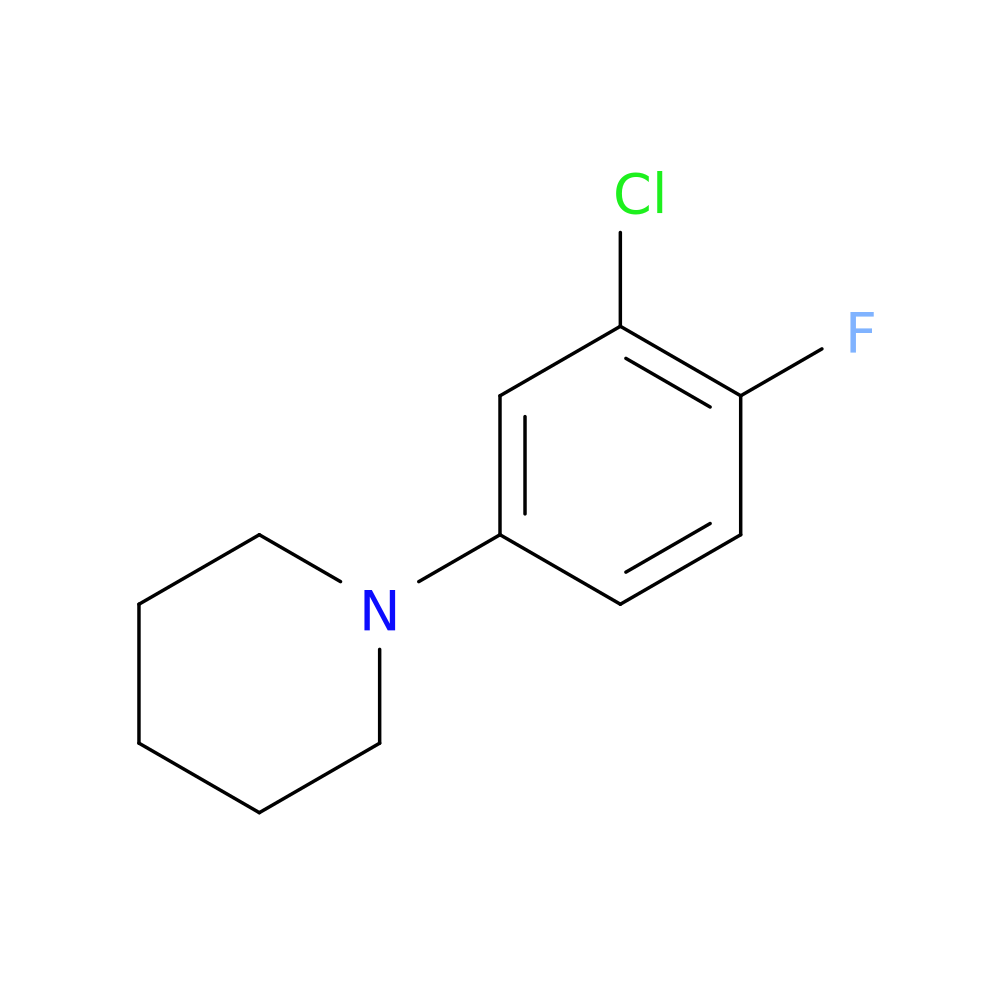 1-(3-Chloro-4-fluorophenyl)piperidine