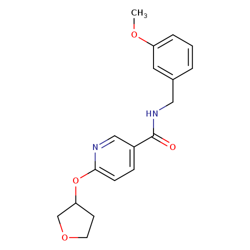 N-[(3-methoxyphenyl)methyl]-6-(oxolan-3-yloxy)pyridine-3-carboxamide