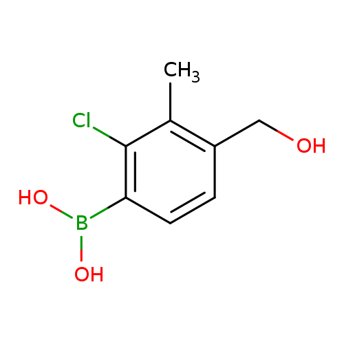 2-Chloro-4-hydroxymethyl-3-methylphenylboronic acid