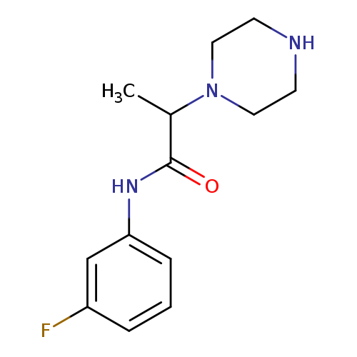 N-(3-fluorophenyl)-2-(piperazin-1-yl)propanamide