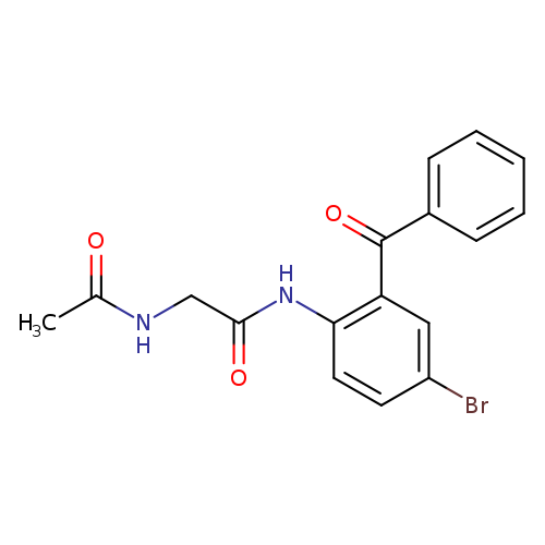 2-Acetamido-n-(2-benzoyl-4-bromophenyl)acetamide