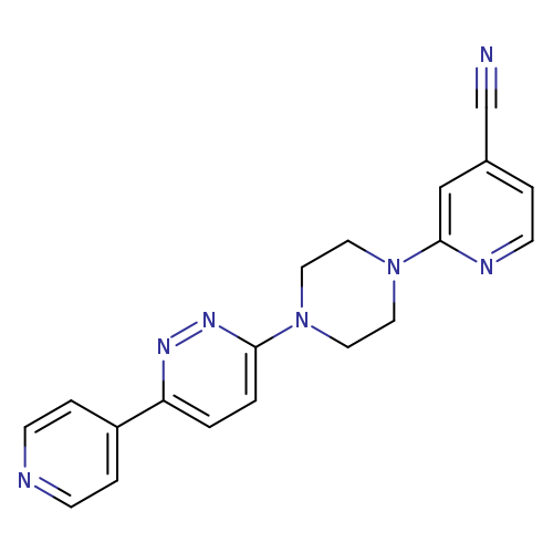 2-{4-[6-(pyridin-4-yl)pyridazin-3-yl]piperazin-1-yl}pyridine-4-carbonitrile