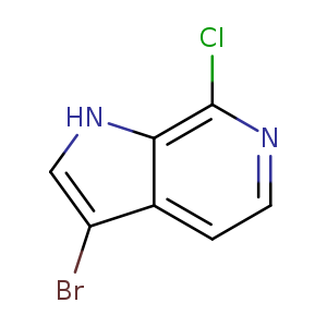 1H-Pyrrolo[2,3-c]pyridine, 3-bromo-7-chloro-