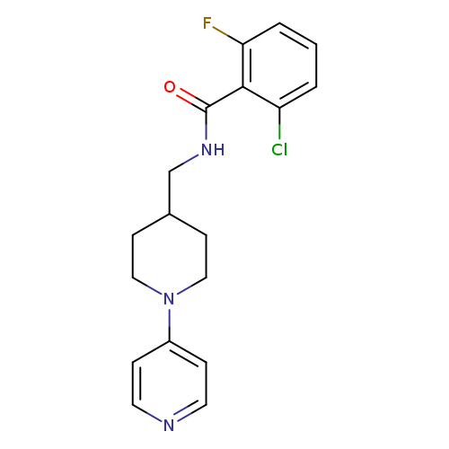 2-chloro-6-fluoro-N-{[1-(pyridin-4-yl)piperidin-4-yl]methyl}benzamide