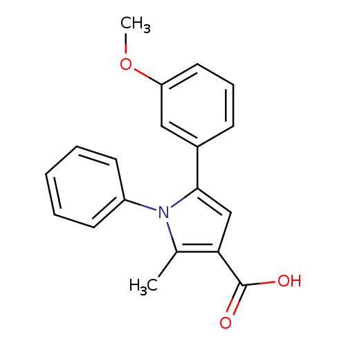 5-(3-methoxyphenyl)-2-methyl-1-phenyl-1H-pyrrole-3-carboxylicacid