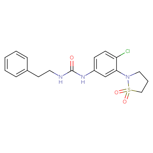 3-[4-chloro-3-(1,1-dioxo-1lambda6,2-thiazolidin-2-yl)phenyl]-1-(2-phenylethyl)urea