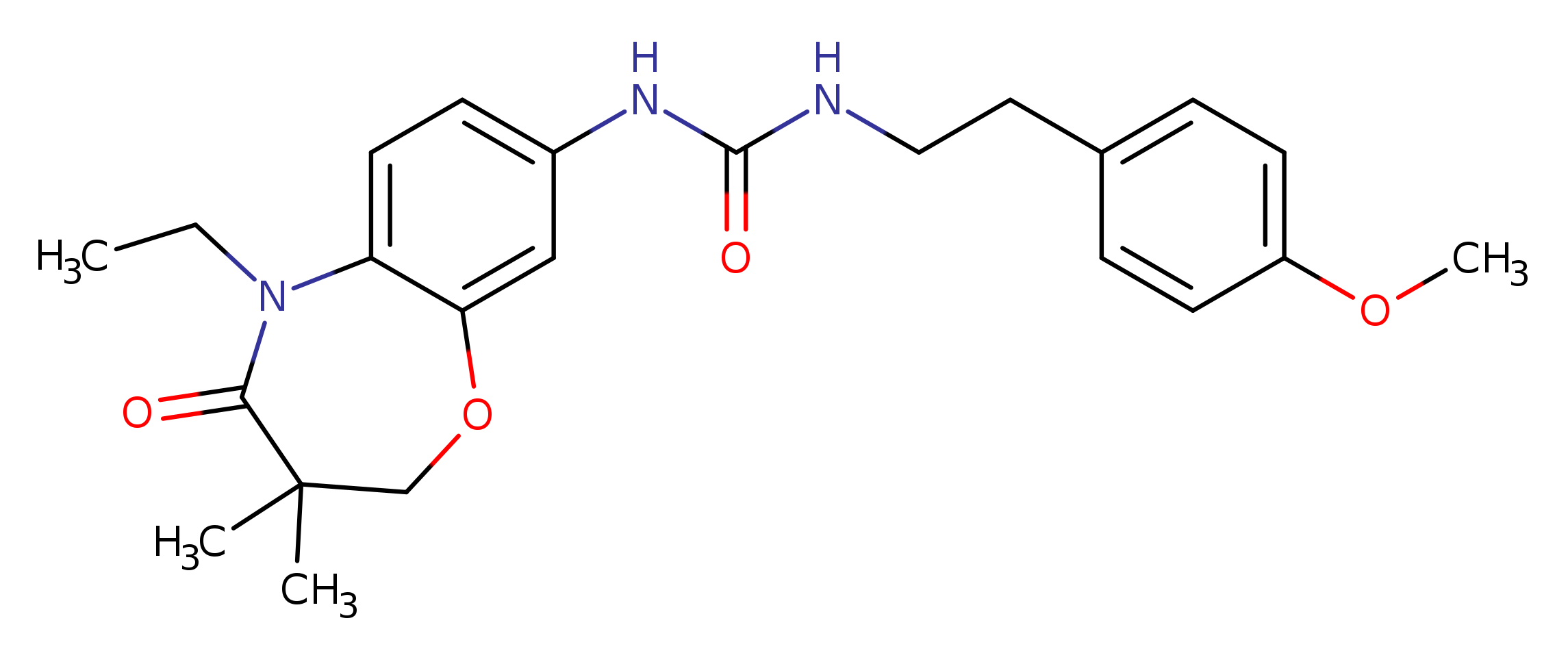 3-(5-ethyl-3,3-dimethyl-4-oxo-2,3,4,5-tetrahydro-1,5-benzoxazepin-8-yl)-1-[2-(4-methoxyphenyl)ethyl]urea