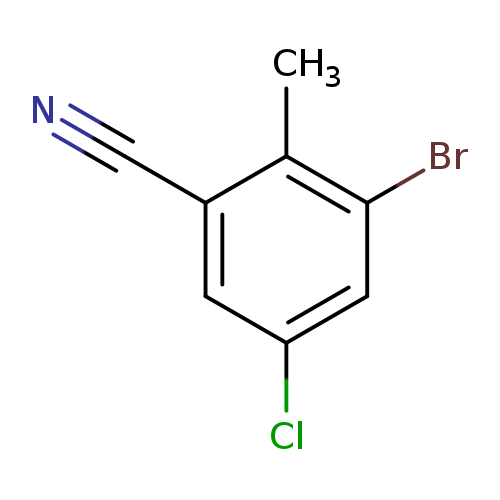 3-Bromo-5-chloro-2-methylbenzonitrile