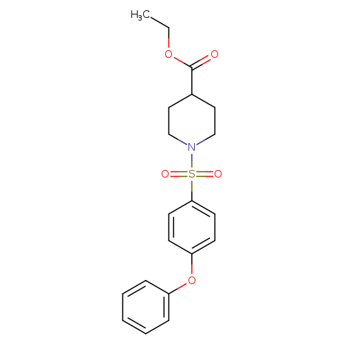 ethyl 1-[(4-phenoxyphenyl)sulfonyl]-4-piperidinecarboxylate