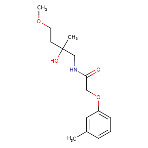 N-(2-hydroxy-4-methoxy-2-methylbutyl)-2-(3-methylphenoxy)acetamide