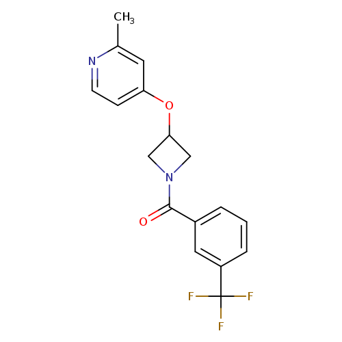 2-methyl-4-({1-[3-(trifluoromethyl)benzoyl]azetidin-3-yl}oxy)pyridine