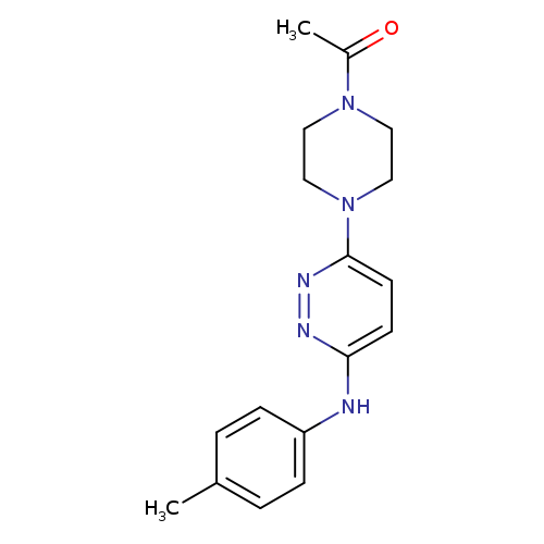 1-(4-{6-[(4-methylphenyl)amino]pyridazin-3-yl}piperazin-1-yl)ethan-1-one
