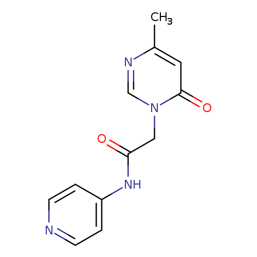2-(4-methyl-6-oxo-1,6-dihydropyrimidin-1-yl)-N-(pyridin-4-yl)acetamide