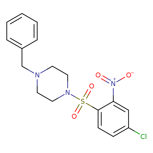 1-(4-Chloro-2-nitrophenyl)sulfonyl-4-benzylpiperazine