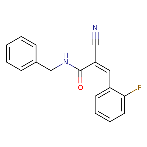 (2Z)-N-benzyl-2-cyano-3-(2-fluorophenyl)prop-2-enamide