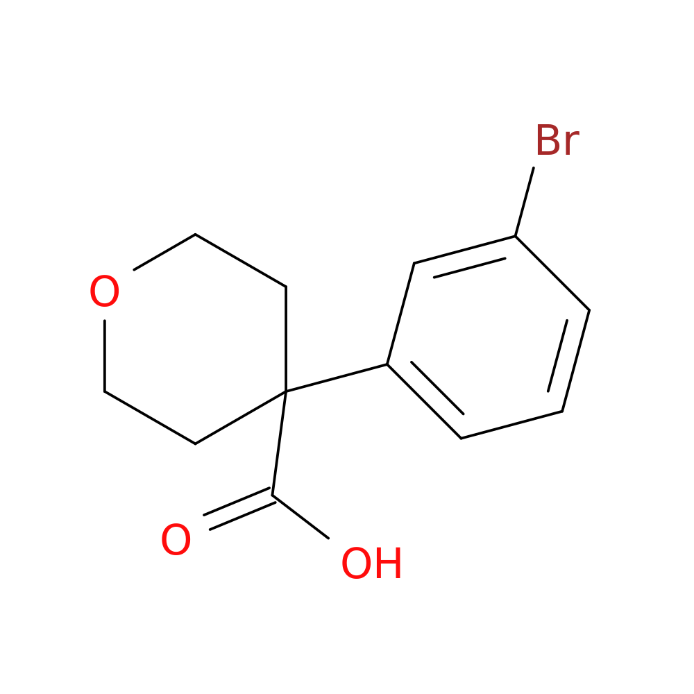 4-(3-Bromophenyl)oxane-4-carboxylic Acid