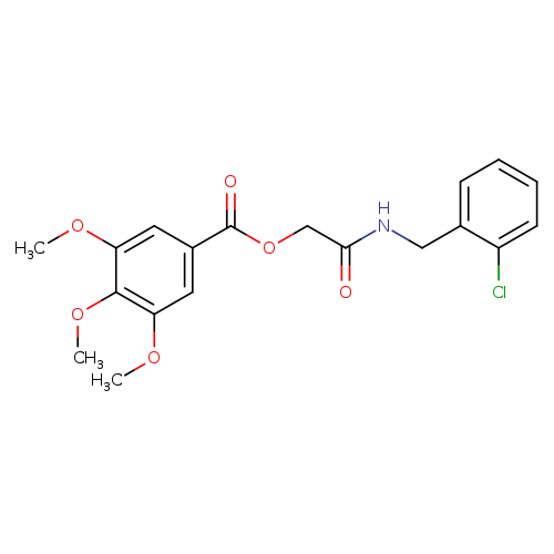 {[(2-chlorophenyl)methyl]carbamoyl}methyl 3,4,5-trimethoxybenzoate