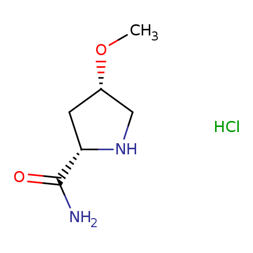 (2S,4S)-4-methoxypyrrolidine-2-carboxamide hydrochloride
