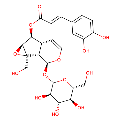 [(1aS)-6α-[[(E)-3-(3,4-Dihydroxyphenyl)-1-oxo-2-propenyl]oxy]-1a,1bα,2,5aα,6,6aβ-hexahydro-1a-hydroxymethyloxireno[4,5]cyclopenta[1,2-c]pyran-2α-yl]β-D-glucopyranoside