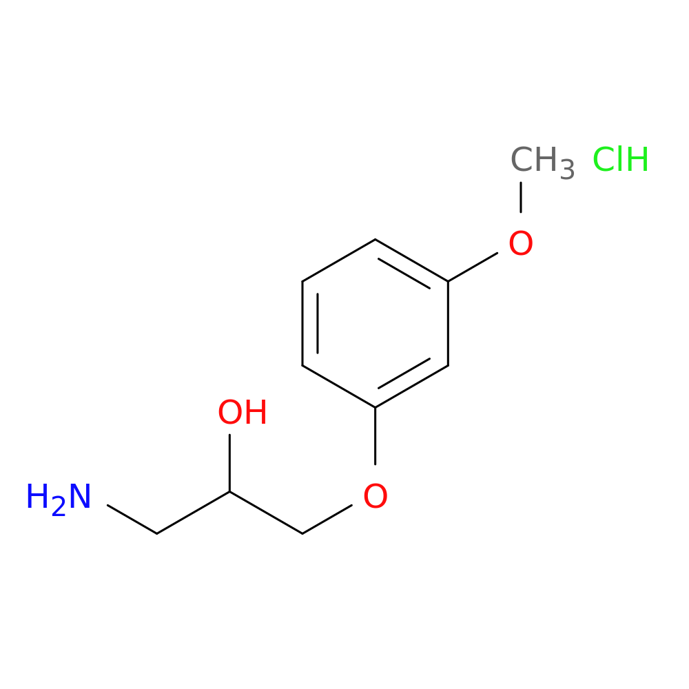 1-amino-3-(3-methoxyphenoxy)-2-propanol hydrochloride