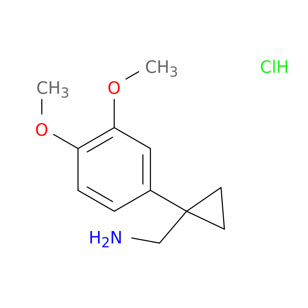 (1-(3,4-Dimethoxyphenyl)cyclopropyl)methanamine hydrochloride