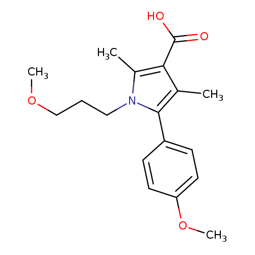 5-(4-Methoxyphenyl)-1-(3-methoxypropyl)-2,4-dimethyl-1h-pyrrole-3-carboxylic acid
