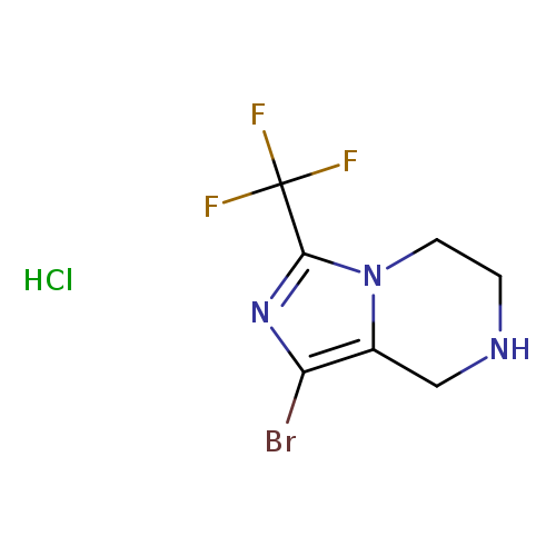 1-bromo-3-(trifluoromethyl)-5H,6H,7H,8H-imidazo[1,5-a]pyrazine hydrochloride