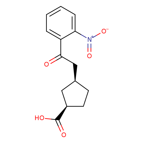 cis-3-[2-Oxo-2-(2-nitrophenyl)ethyl]cyclopentane-1-carboxylic acid