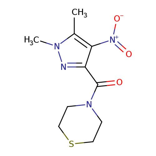 4-({4-nitro-1,5-dimethyl-1H-pyrazol-3-yl}carbonyl)thiomorpholine
