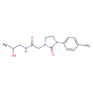 N-(2-hydroxypropyl)-2-[3-(4-methylphenyl)-2-oxoimidazolidin-1-yl]acetamide