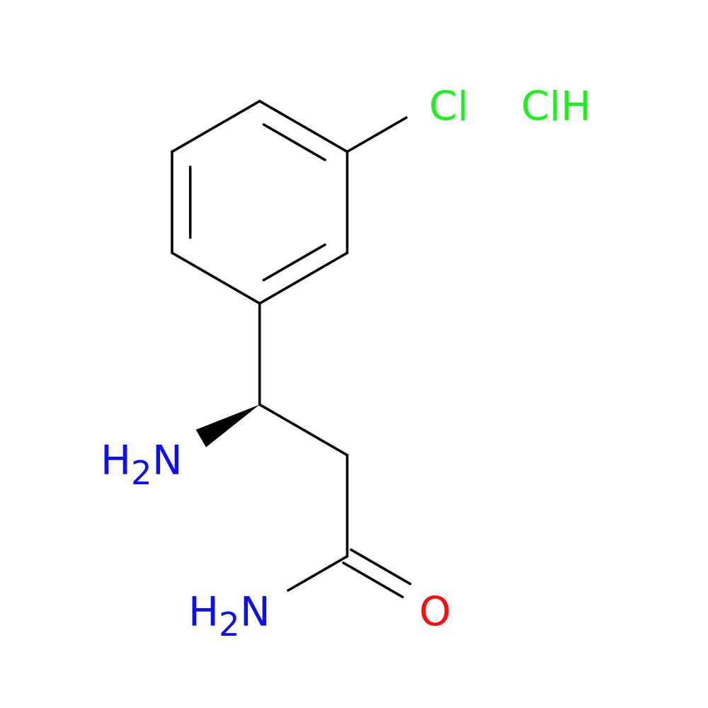 (3R)-3-amino-3-(3-chlorophenyl)propanamide hydrochloride