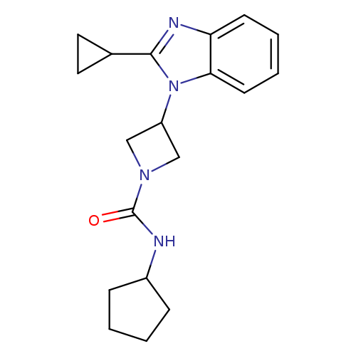 N-cyclopentyl-3-(2-cyclopropyl-1H-1,3-benzodiazol-1-yl)azetidine-1-carboxamide
