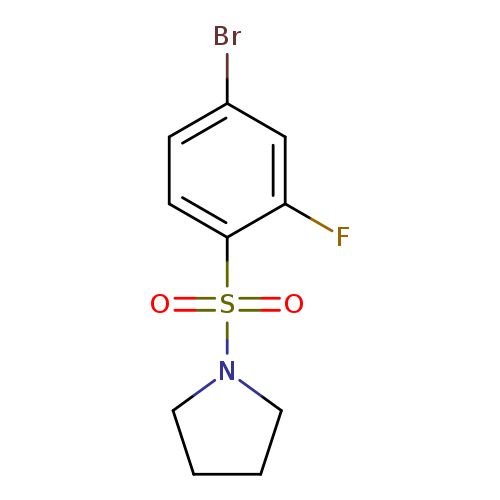 1-((4-Bromo-2-fluorophenyl)sulfonyl)pyrrolidine