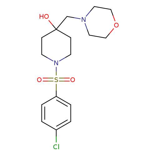 1-(4-chlorobenzenesulfonyl)-4-[(morpholin-4-yl)methyl]piperidin-4-ol