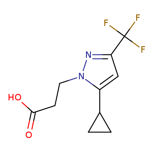 3-[5-Cyclopropyl-3-(trifluoromethyl)-1h-pyrazol-1-yl]propanoic acid