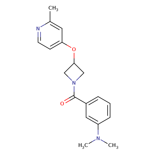 N,N-dimethyl-3-{3-[(2-methylpyridin-4-yl)oxy]azetidine-1-carbonyl}aniline