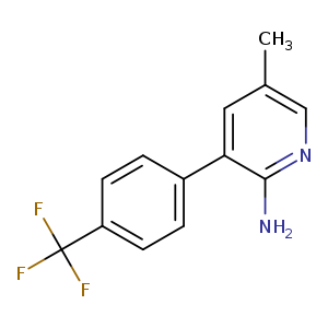 5-methyl-3-(4-(trifluoromethyl)phenyl)pyridin-2-amine