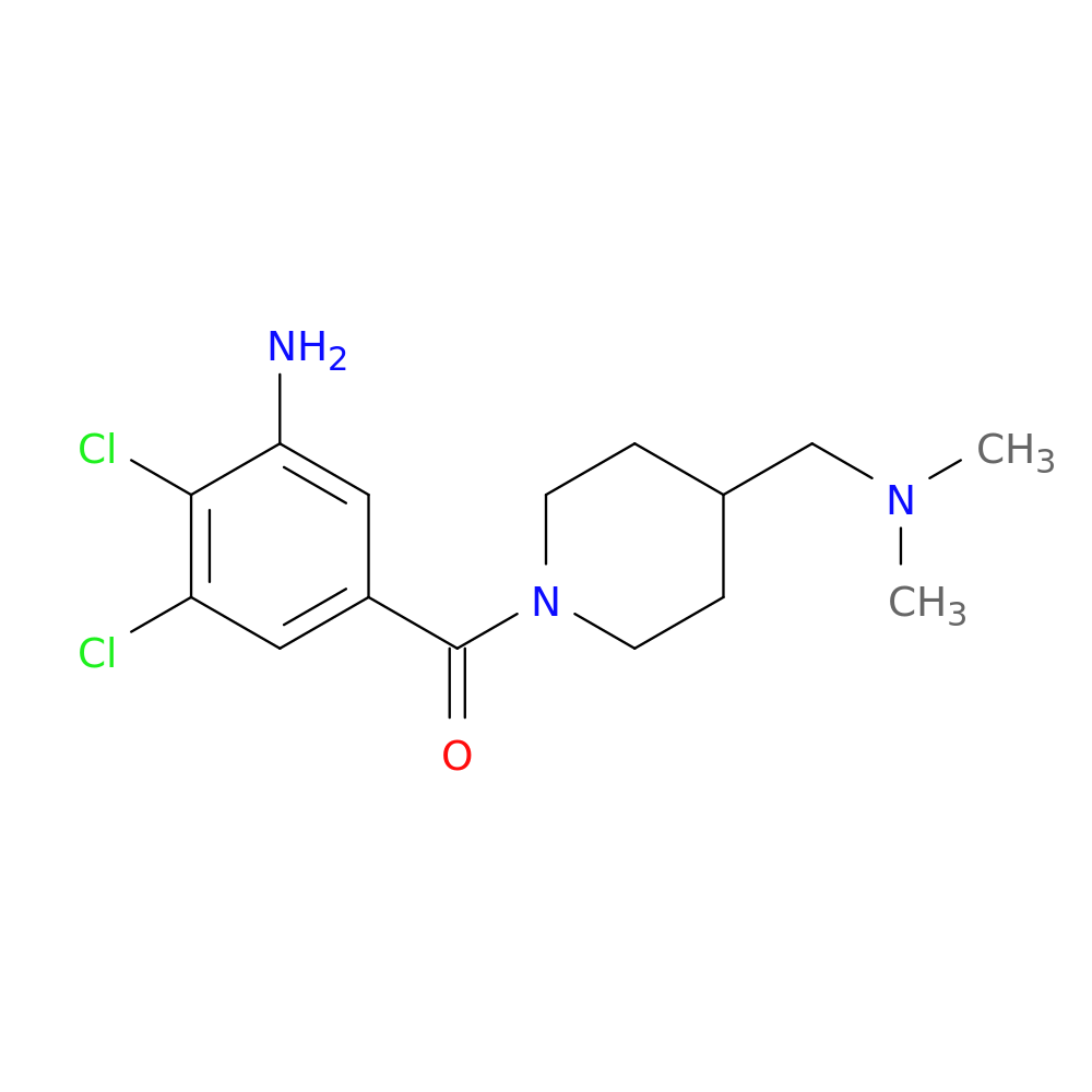 2,3-dichloro-5-{4-[(dimethylamino)methyl]piperidine-1-carbonyl}aniline