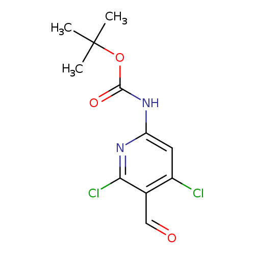 tert-butyl N-(4,6-dichloro-5-formylpyridin-2-yl)carbamate