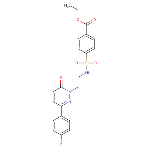 ethyl 4-({2-[3-(4-fluorophenyl)-6-oxo-1,6-dihydropyridazin-1-yl]ethyl}sulfamoyl)benzoate