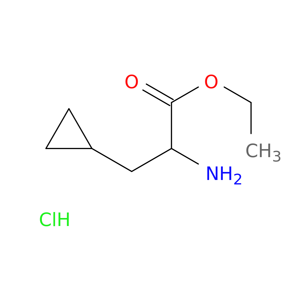 ethyl 2-amino-3-cyclopropylpropanoate hydrochloride