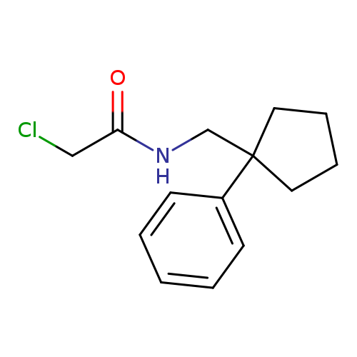 2-chloro-N-[(1-phenylcyclopentyl)methyl]acetamide