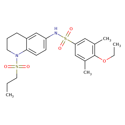 4-ethoxy-3,5-dimethyl-N-[1-(propane-1-sulfonyl)-1,2,3,4-tetrahydroquinolin-6-yl]benzene-1-sulfonamide