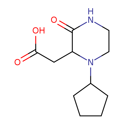 (1-Cyclopentyl-3-oxo-2-piperazinyl)acetic acid
