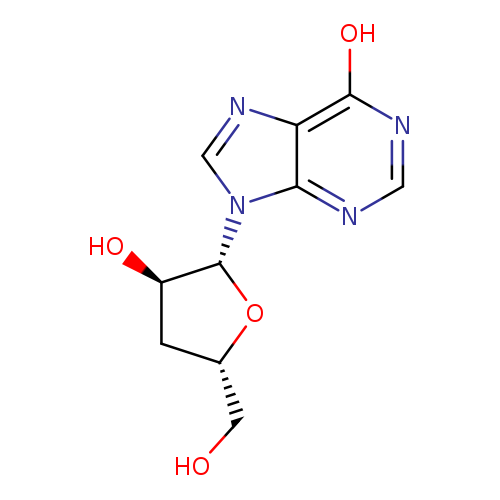 9-((2R，3R，5S)-3-Hydroxy-5-(hydroxymethyl)tetrahydrofuran-2-yl)-9H-purin-6-ol