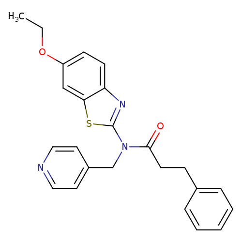 N-(6-ethoxy-1,3-benzothiazol-2-yl)-3-phenyl-N-[(pyridin-4-yl)methyl]propanamide